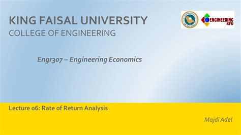 Rate Of Return Analysis Part 1 YouTube