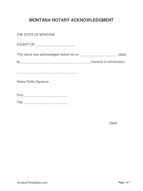 Fillable Online Templates For Notary Certificates Fax Email Print