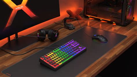 Klawiatura Gamingowa Krux Atax Rgb Pudding Outemu Black Proline