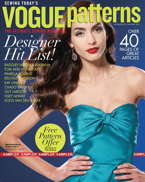 Vogue Patterns Magazine December 2011/January 2012 Sampler by Design ...