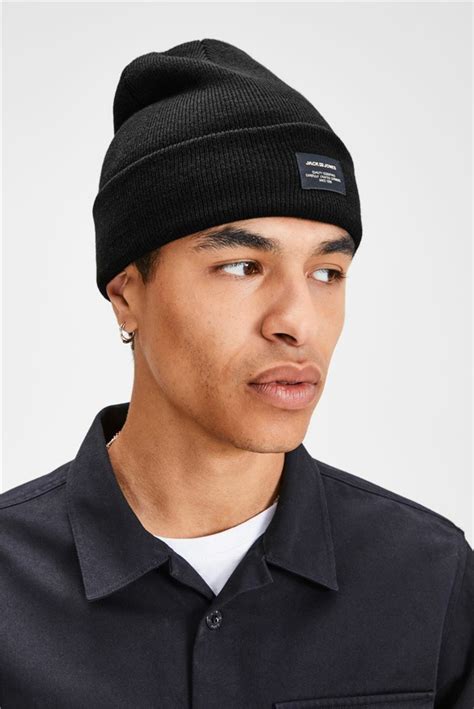 Black Beanie Hat For Men