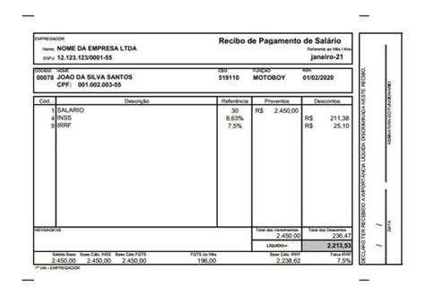 Contra cheque Holerite Editável 2021 Parcelamento sem juros