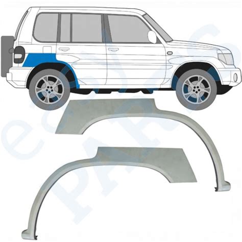 Mitsubishi Pajero Pinin 1998 2007 Rear Wheel Arch Left