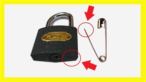 How To Open A Lock Without Key With Safety Pin🔴 Very Easy And Simple