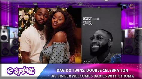 VIDEO Davido Confirms Welcoming Set Of Twins With Wife Chioma YouTube