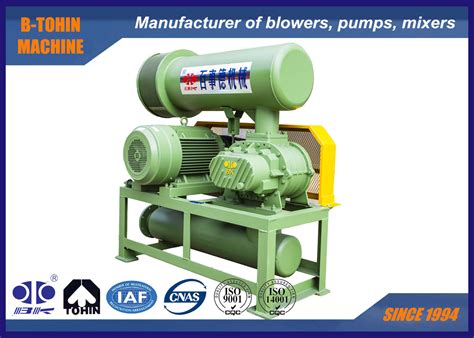 Pressure 80 Kpa Heavy Duty Continuous Three Lobe Roots Vacuum Blower