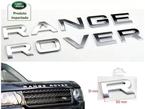 Letras Emblemas Range Rover Sport Evoque Prata Fosco