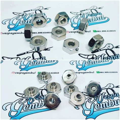 Jual Mur Baut Velg Roda Chrome Untuk Vespa Vbb Vnb GS VS VN VL Dll