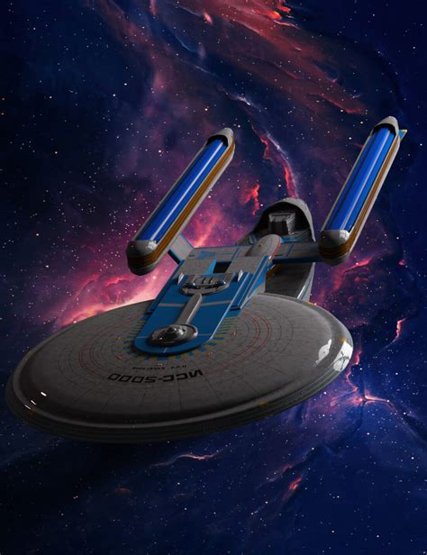 Star Trek Series Uss Excelsior 5000 For Universal And Object 3d Model