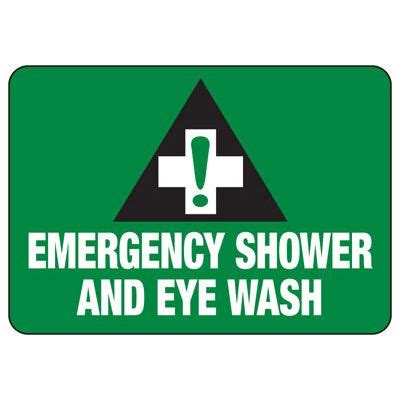 Eyewash And Emergency Shower Signs Emedco