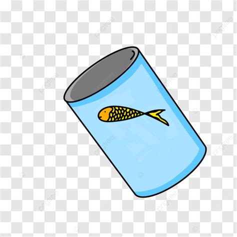 Fish Can Illustration Design Assets Blue Can Png Transparent Clipart