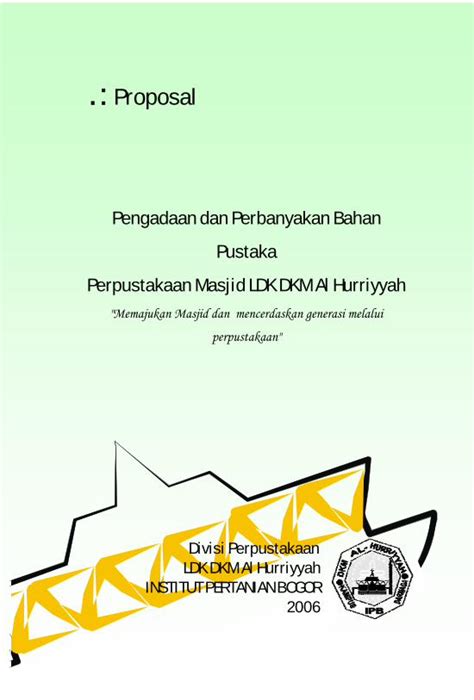 PDF Proposal Pengadaan Bahan Piustaka DOKUMEN TIPS