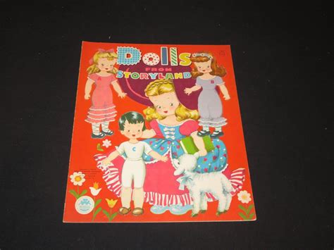 Storyland Paper Doll Book Uncut Vintage 1963 Merrill Nursery Rhyme