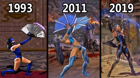 Evolution Of Kitana S Fan Lift 1993 2019 Youtube