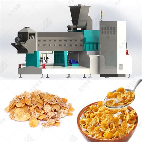 Crispy Corn Flakes Breakfast Cereals Making Machines Processing Line