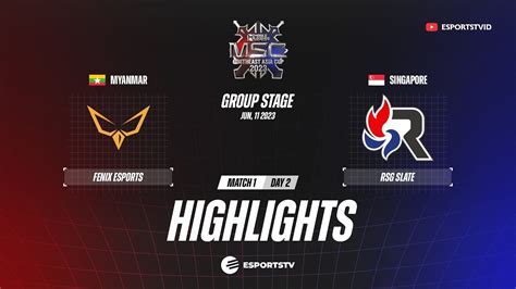 Fenix Esports Vs Rsg Slate Highlights Msc Rsg Vs Fnx Youtube