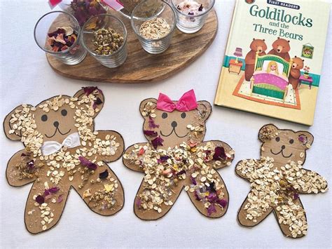 Goldilocks And The Three Bears, Book Based Play, Learning Activities, Kids Crafts, Cardboard Art ...