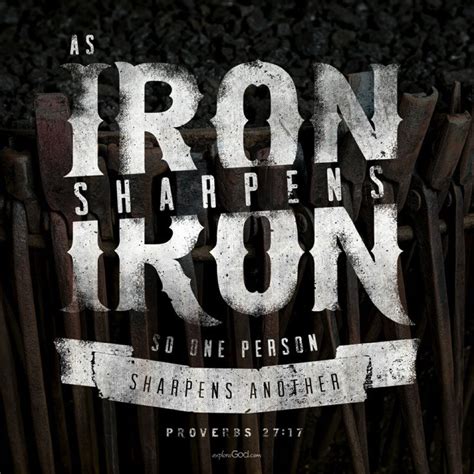 Iron Sharpens Iron | Carrie Blair