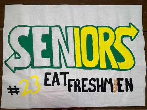 Seniors Poster for School Spirit Week