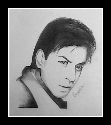 Shahrukh Khan Pencil Sketch - Desi Painters