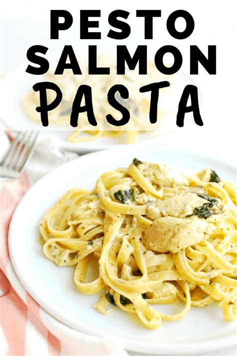 Pesto Salmon Pasta Using Canned Salmon Snacking In Sneakers