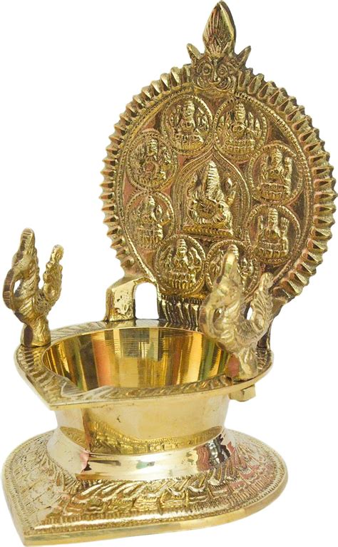 Buy Harish Traditional And Pure Brass Made Kanchipuram Kamakshi Diya