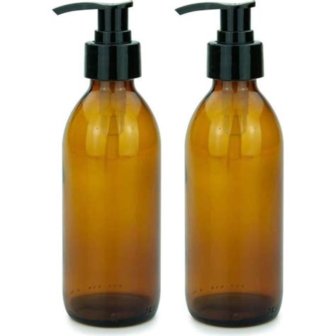 Lot De 2 Distributeurs De Savon 200 Ml Distributeur De Lotion En Verre