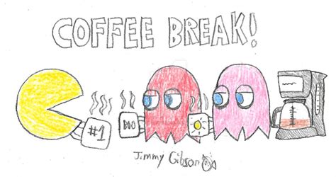 Pac-Man's Coffee Break by CelmationPrince on DeviantArt