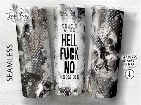 Fuck Tumbler Wrap PNG SEAMLESS Masculine 20oz Skinny Tumbler Etsy