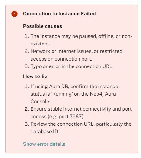 Cant Connect To Instance Aura Cloud Neo4j Online Community