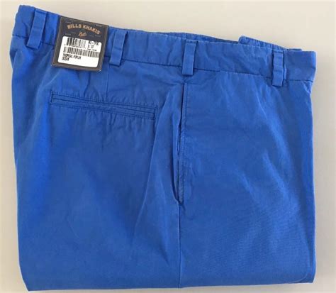 New Bills Khakis M2 Tpoc Tropical Poplin Plain Front Ocean Sz 37 Msrp 165 Ebay