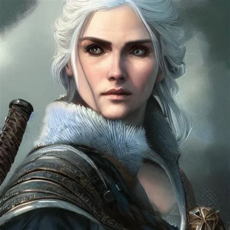 Closeup Of Cirilla From The Witcher D D Fantasy Stable Diffusion