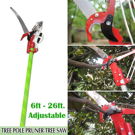 Vevor Vevor Extendable Tree Pole Pruner Telescopic Pole Saw 26 Foot Extendable Telescopic