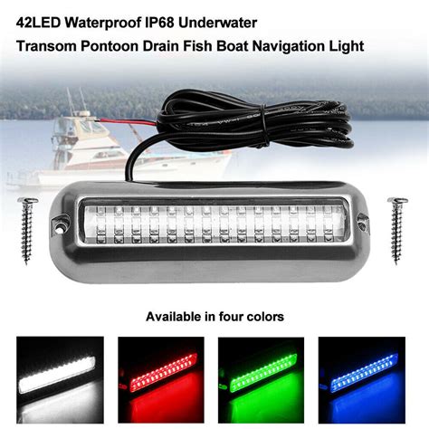 X Led Underwater Boat Marine Transom Light Stainless Steel