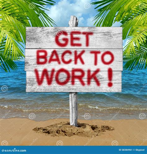 Back To Work Stock Illustration Image 58384961