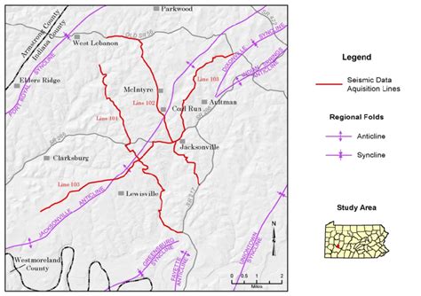 Case study site location map, Indiana County, Pennsylvania. | Download ...