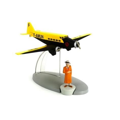 Tintin Plane Air France Plane The Broken Ear With Ramon Figure