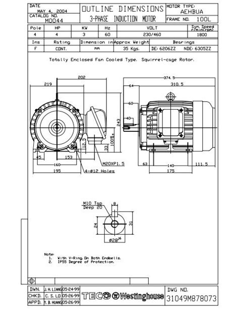 Teco 3 Phase Induction Motor Wiring Diagram - Wiring Diagram