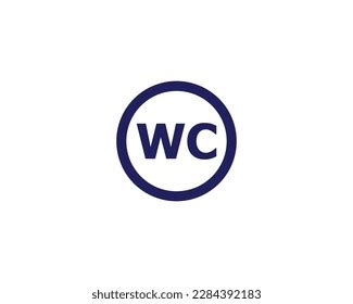 Wc Logo Design Vector Template Stock Vector (Royalty Free) 2284392183 | Shutterstock