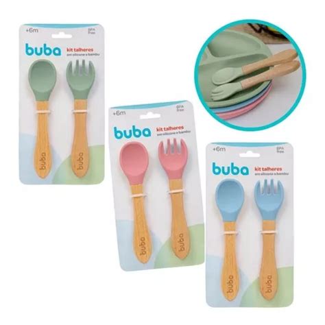 Kit Introdu O Alimentar Buba Garfo Colher De Bebe Silicone Mercadolivre