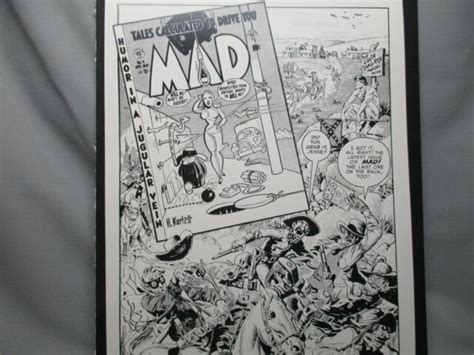 Mad Comic Forth Issue 4 Poster Features All Ec Comic Artist Last One