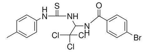 4 BROMO N 2 2 2 TRICHLORO 1 3 P TOLYL THIOUREIDO ETHYL BENZAMIDE