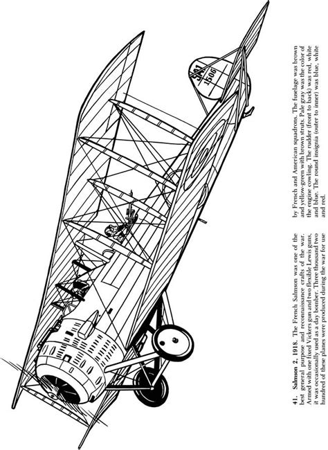 Ww1 Coloring Printable Page For Airplanes Ringsere