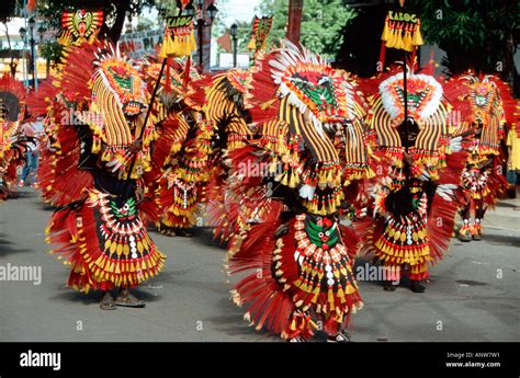 Philippines, Aklan Kalibo, dancer at the Ati Atihan festival Stock ...