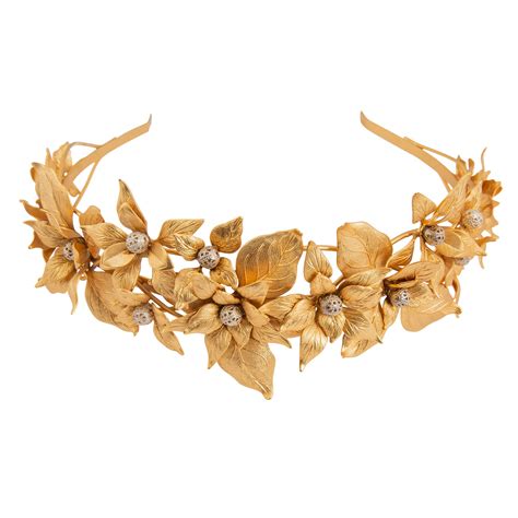 Golden Leaf Headpiece Tessarella House