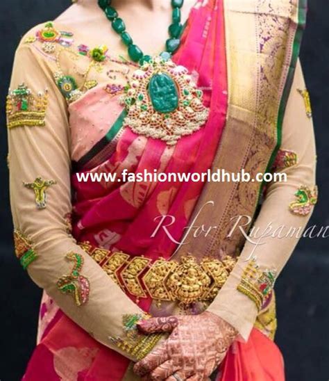 Full Sleeve Blouses On Kanjeevaram Saree Fashionworldhub