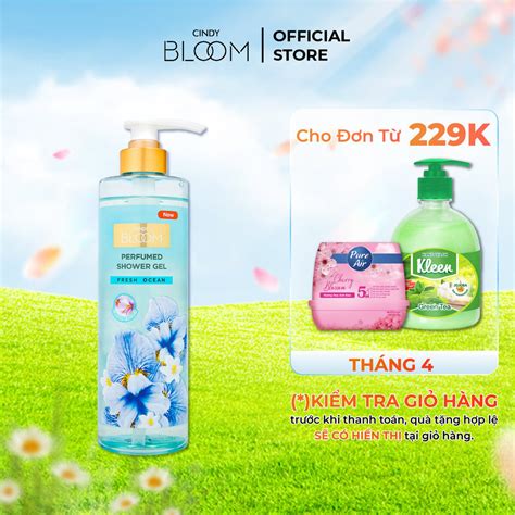 Sữa tắm nước hoa Cindy Bloom Fresh Ocean hương năng động trẻ trung 640g