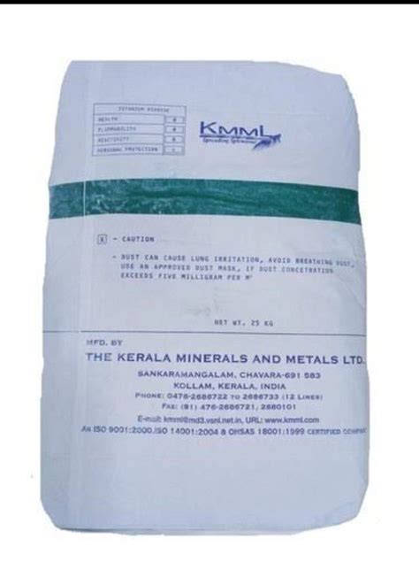 Kmml Pg Titanium Dioxide Powder Paper Bag At Rs Kg In Indore