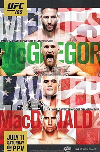 Conor Mcgregor Vs Michael Chandler Ufc Poster