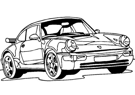 Coloriage Voiture Automobile Transport Dessin Colorier